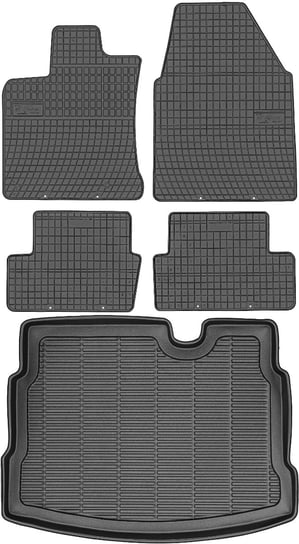 Nissan Qashqai I Crossover od 2007-2014r. Bagażnik MAX-DYWANIK 911409 + Dywaniki FROGUM 0450 Max-Dywanik