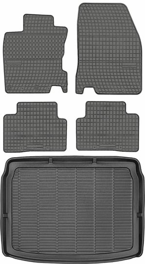 Nissan Qashqai II Crossover od 2014r. Bagażnik MAX-DYWANIK 911410 + Dywaniki PRISMAT 1524 Max-Dywanik