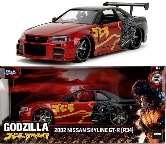 NISSAN Skyline GT-R R34 2002 malowanie Godzilla model JADA 1:24 Jada