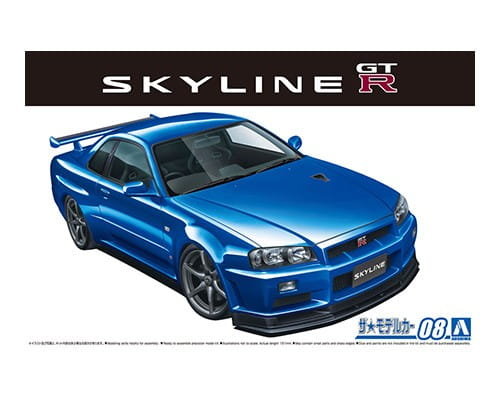 Nissan Skyline R34 GT-R V-Spec II '02 1:24 Aoshima 058589 Inny producent