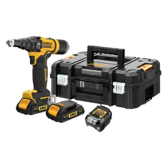 Nitownica DEWALT XR 18V 2Ah Bezszczotkowa 4,8 mm - Bez akumulatora i ładowarki, pudełko TSTAK - DCF403D2GT-QW DeWalt