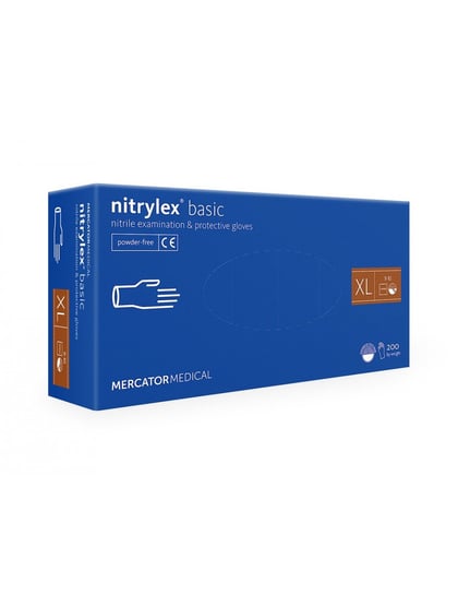 Nitrylex Basic XL x200 (niebieskie) Mercator Medical