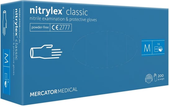 nitrylex® classic blue 200 szt., rozmiar M Mercator Medical