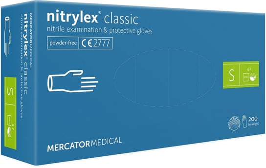 nitrylex® classic blue 200 szt., rozmiar S Mercator Medical