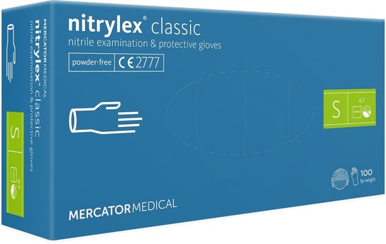 nitrylex® classic violet 100 szt., rozmiar S Mercator Medical