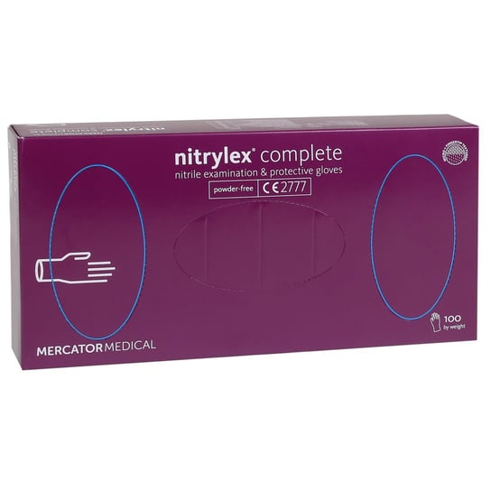 Nitrylex, Lawendowe Rękawiczki Nitrylowe Complete, XL, 100 szt. Nitrylex