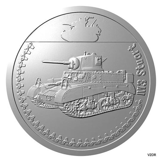 Niue: Armored Vehicles - M3 Stuart $1 Srebro 2023 Proof Inna marka