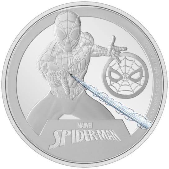 Niue: Marvel - Spider- Man kolorowany 3 uncje Srebra 2023 Proof Inna marka