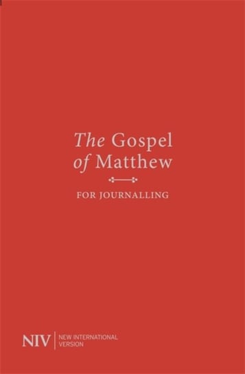 NIV Gospel of Matthew for Journalling New International Version