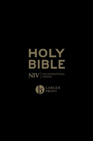 NIV Larger Print Personal Black Leather Bible New International Version