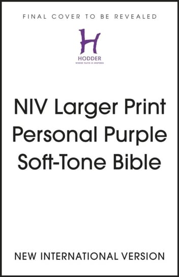 NIV Larger Print Personal Purple Soft-Tone Bible New International Version