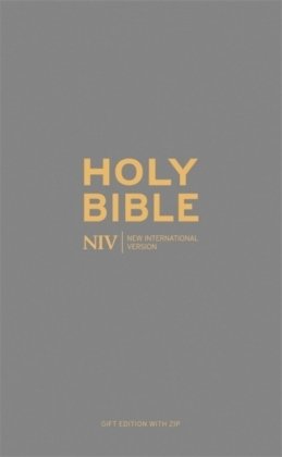 NIV Pocket Charcoal Soft-tone Bible with Zip New International Version