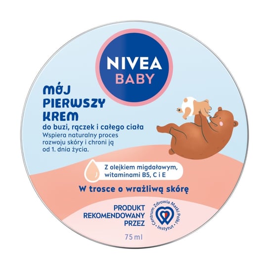 NIVEA BABY Mój Pierwszy Krem do buzi, rączek i całego ciała dla dzieci 75ml Nivea