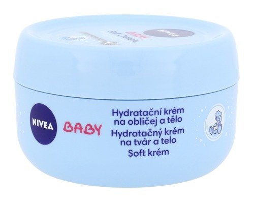 Nivea, Baby Soft Cream, nawilżający krem do twarzy i ciała dla dzieci, 200 ml Nivea