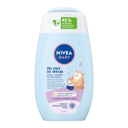 NIVEA BABY Żel 2w1 do mycia ciała i włosów na dobranoc 200 ml Nivea
