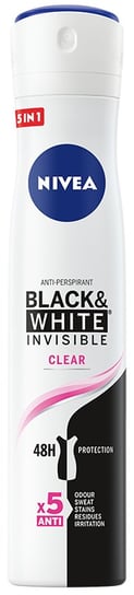 Nivea, Black&White, Antyperspirant damski, 200 ml Nivea