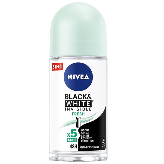 Nivea, Black&White Invisible Fresh antyperspirant w kulce 50ml Nivea