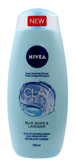 Nivea, Clay Fresh, żel pod prysznic z glinką Blue Agave & Lavender, 500 ml Nivea