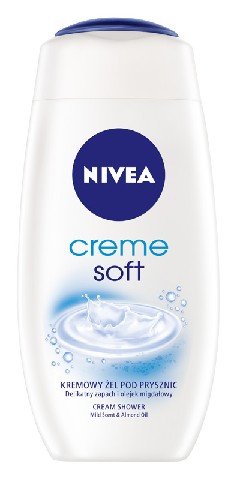 Nivea, Creme Soft, kremowy żel pod prysznic z olejkiem migdałowym, 250 ml Nivea