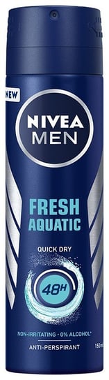 Nivea Dezodorant Fresh Aquatic 48h spray męski 150ml Nivea