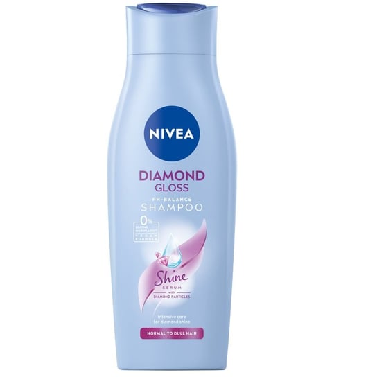 Nivea, Diamond Gloss łagodny szampon do włosów 400ml Nivea