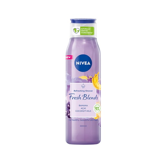 Nivea, Fresh Blends Refreshing Shower żel pod prysznic odświeżający Banana & Acai & Coconut Milk 300ml Nivea