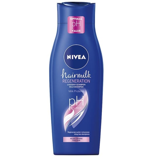 Nivea, Hairmilk łagodny szampon pielęgnujący do włosów o strukturze cienkiej 400ml Nivea