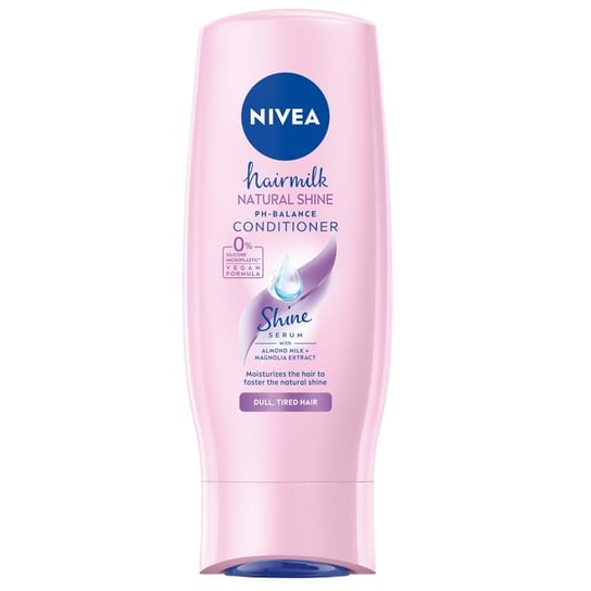 Nivea, Hairmilk Natural Shine łagodna odżywka wyzwalająca blask włosów 200ml Nivea