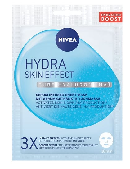 Nivea, Hydra Skin Effect nawilżająca maska w płachcie Nivea