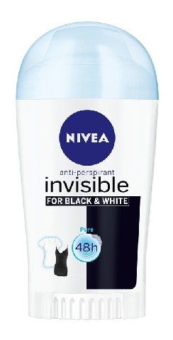 Nivea, Invisible Pure, antyperspirant sztyft damski , 40 ml Nivea