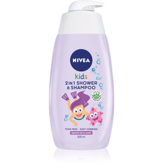 Nivea Kids Girl żel pod prysznic i szampon 2w1 dla dzieci 500 ml Inny producent