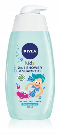 Nivea Kids Magic Apple szampon i żel pod prysznic dla dzieci 500ml Nivea