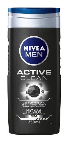 Nivea, Men Active Clean, żel pod prysznic, 250 ml Nivea