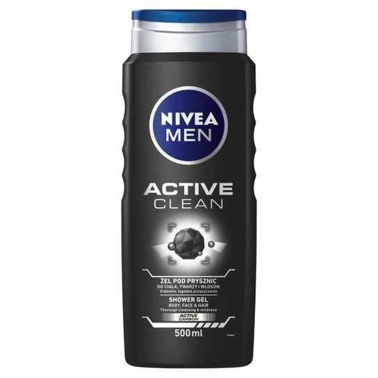 Nivea, Men Active Clean żel pod prysznic 500ml Nivea