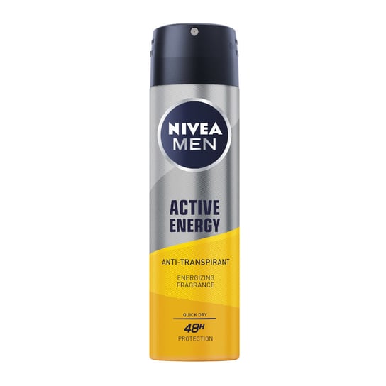 Nivea, Men Active Energy antyperspirant w sprayu 150ml Nivea