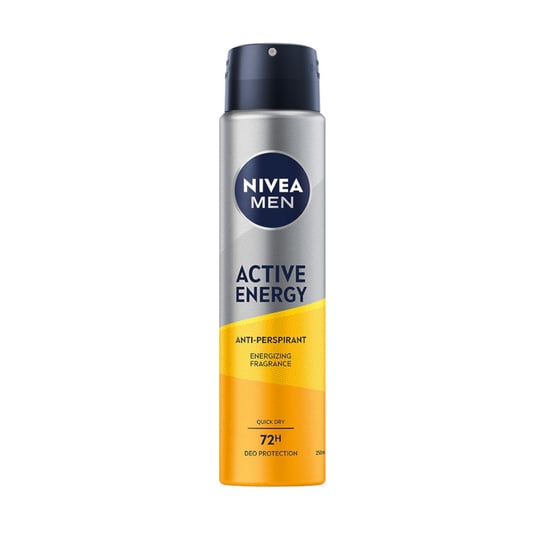 Nivea, Men Active Energy antyperspirant w sprayu 250ml Nivea