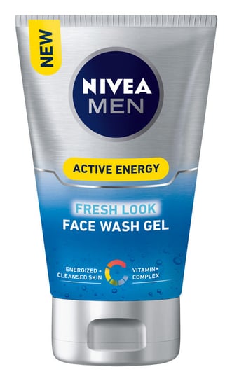 Nivea Men, Active Energy, żel do mycia twarzy, 100 ml Nivea Men
