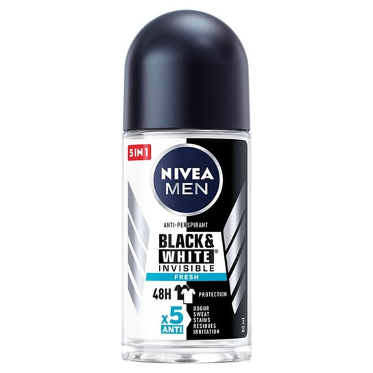 Nivea, Men Black&White Invisible Fresh antyperspirant w kulce 50ml Nivea