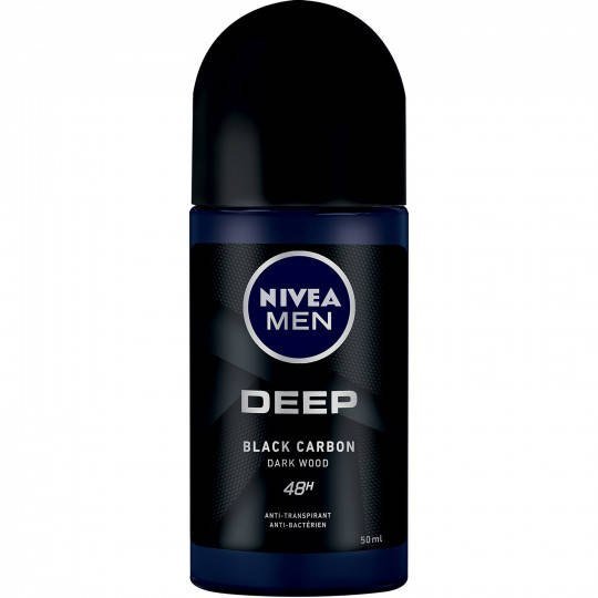 Nivea Men Deep Black Carbon Antyperspirant roll-on 50 ml Nivea
