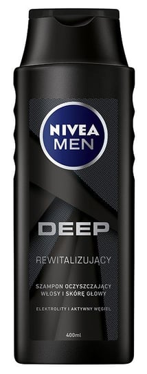 Nivea, Men Deep, rewitalizujący szampon do włosów, 400 ml Nivea