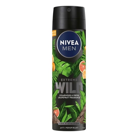 Nivea, Men Extreme Wild antyperspirant w spray'u Cedar Wood 150ml Nivea