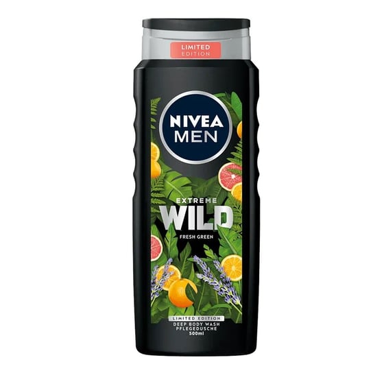 Nivea, Men Extreme Wild żel pod prysznic Fresh Green 500ml Nivea