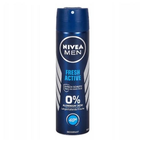 Nivea, Men Fresh Active, Dezodorant 0% aluminium, 150 ml Nivea