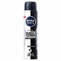 Nivea Men, Invisible Black&White Deo Spray Power, Dezodorant W Sprayu, 150ml Nivea
