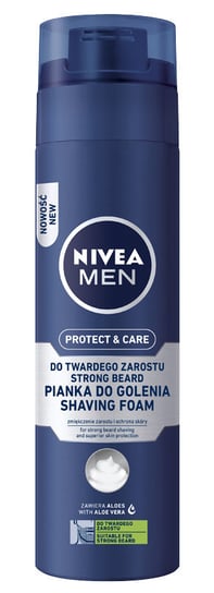 Nivea Men, Protect & Care, pianka do golenia do twardego zarostu, 200 ml Nivea Men