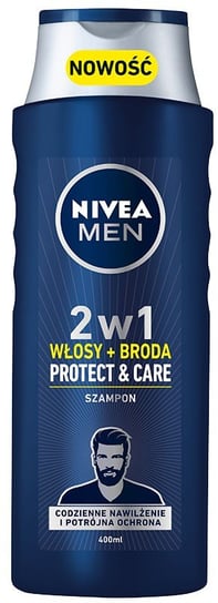 Nivea, Men Protect & Care, szampon 2w1 Włosy + Broda, 400 ml Nivea