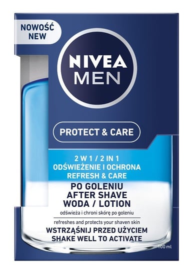 Nivea, Men Protect & Care, woda po goleniu 2w1, 100 ml Nivea