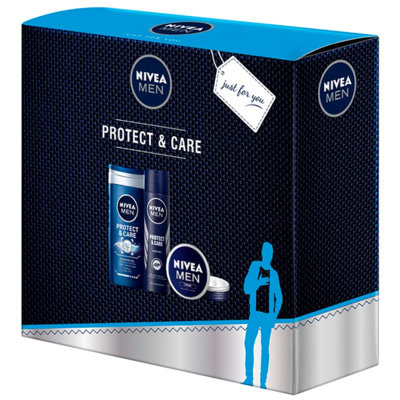 Nivea Men, Protect&Care, zestaw kometyków, 3 elementy Nivea Men