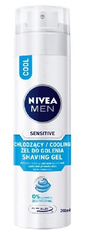 Nivea Men, Sensitive, chłodzący żel do golenia, 200 ml Nivea Men