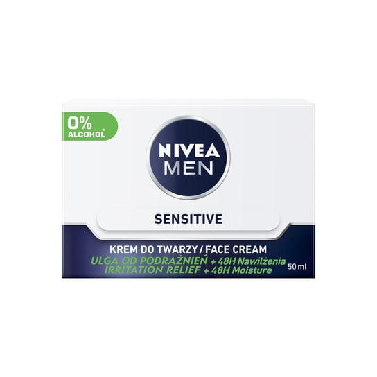 Nivea, Men Sensitive intensywnie nawilżający krem dla mężczyzn do skóry wrażliwej 50ml Nivea